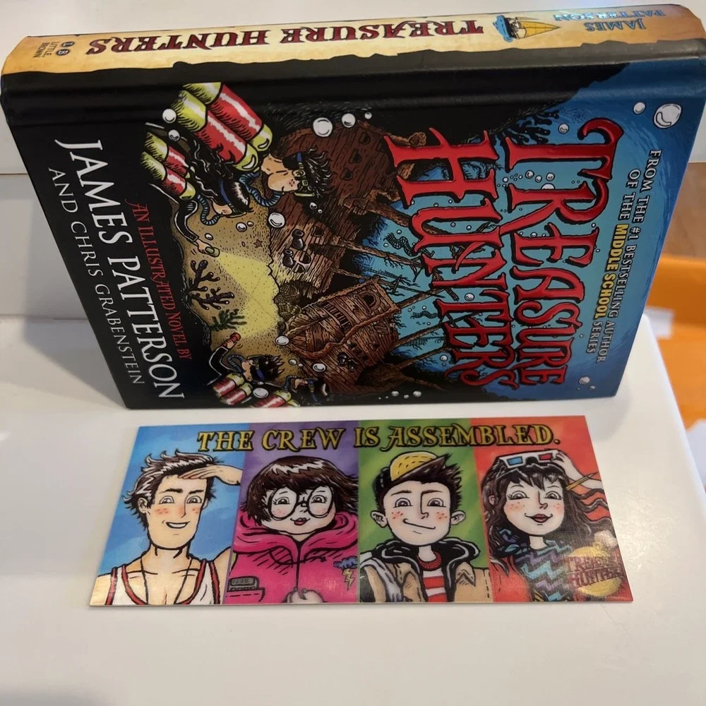 Treasure Hunters Chris Grabenstein/James Patterson 2013 Hardcover‎ New& BookMark